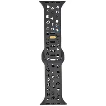 Letter Silicon strap - Apple Watch 45mm - Dark Grey