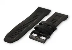 Garmin Fenix 5/6/7 watch band leather - black