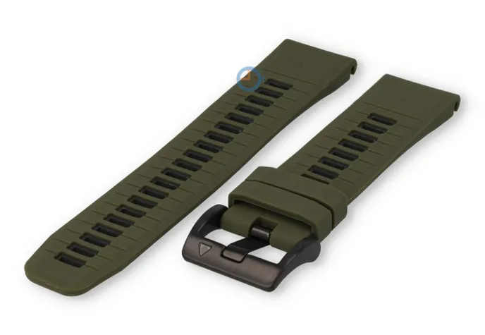 Garmin Fenix - 22mm strap - dark green/grey