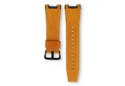 Casio G-Shock GST-W130 watch band camel leather - white stitching