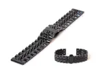 Uhrenarmband 20mm stahl schwarz polished/matt