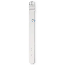 One-piece leather strap - 20mm - white