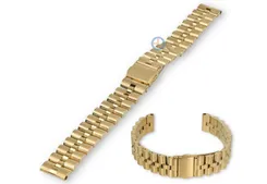 14mm Rolex President's bracelet - gold metal