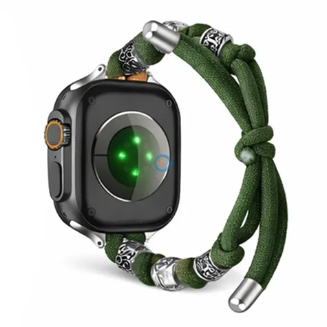Apple watch Bohemian Band mit Charms (38-40-41-42mm) - grün