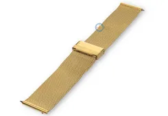 Mesh strap with Quick Switch - 22mm - yellow gold