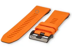 Garmin Fenix 7X soft silicone strap - orange/black - 26mm