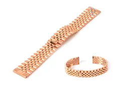 Uhrenarmband 18mm rosegold Stahl