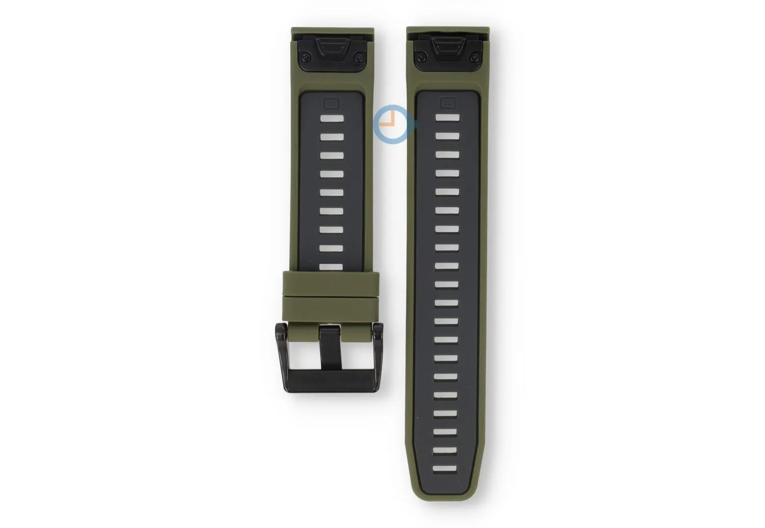 Garmin Fenix - 22mm strap - dark green/grey