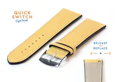 Watchstrap 22mm yellow