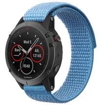 Garmin Fenix 7 strap with hook and loop - blue