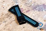 Coros Apex 42mm / Pace 2 siliconen horlogeband - zwart/blauw