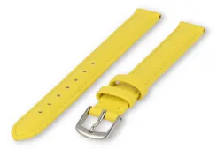 XL watch strap smooth leather - 12mm - yellow