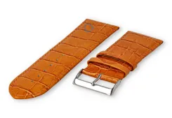 Deluxe croco watch strap - 30mm - orange