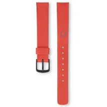 Universal 13mm red  leather watch strap - Pulsar