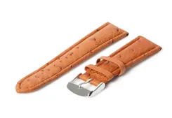 Watchstrap ostrich leather 18mm