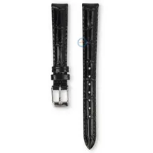 Universal 12mm black leather watch strap - Lorus