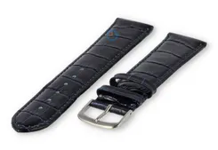 Licht opgevulde XL horlogeband - 22mm - donkerblauw