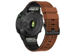 Premium strap Garmin Epix 2 - 47mm - cognac/black