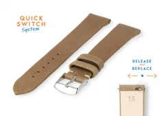 Watchstrap 16mm brown calf leather