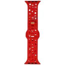 Letter Silicon strap - Apple Watch 41mm - Red