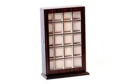 Armbanduhr-Vitrine für 20 Armbanduhren - Ebony finish