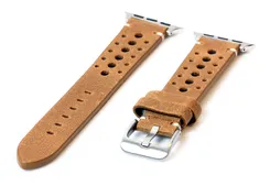 Apple Uhrenarmband perforiertes Leder braun - 38/40/41/42mm