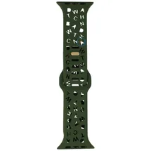 Letter Silicon strap - Apple Watch 41mm - Green