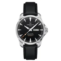 Certina Band C0324301605100A 20/18mm schwarzes Leder ohne Schließe