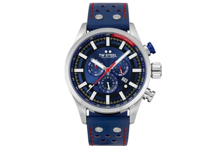 Horlogeband TW Steel SVS206 - Blauw