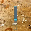 Milanese 22mm horlogeband - blauw/champagne