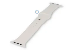 Apple Uhrenarmband Silikon weiß - 49 mm M/L