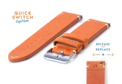 Watchstrap 24mm vintage brown leather