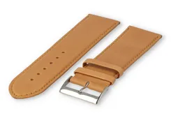 XL watch strap smooth leather - 28mm - vanilla