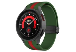 Samsung Galaxy Watch 6 strap - green/red - magnetic