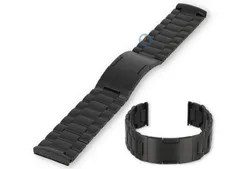 Titanium Samsung Galaxy Watch 4 strap - black