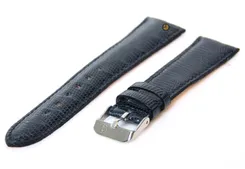 Watchstrap 18mm blue lizard leather