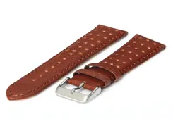 Watchstrap 22mm brown leather