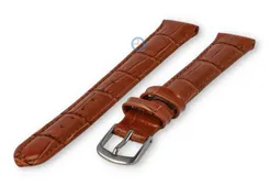 XL watch strap made from leather - 14mm - brown
