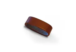 Horlogeband lug 22mm bruin leer