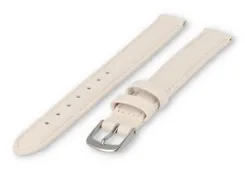 XL watch strap smooth leather - 12mm - cream-coloured