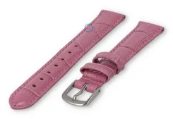 Small leather watch strap - 14mm - blackberry