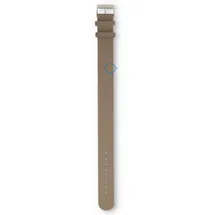 One-piece leather strap - 20mm - taupe