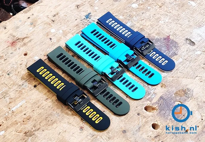 20mm siliconen horlogebanden
