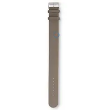One-piece leather strap - 24mm - taupe