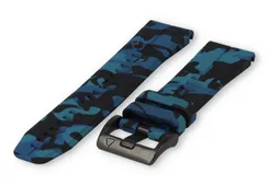 Quick-Fit strap Garmin Fenix 7 - military-print - blue