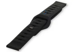 18mm silicone strap - tuck under - black