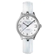 Certina Band C0212101611600A 14/14mm weiß Leder