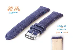 Watchstrap 20mm blue