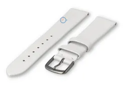 Seamless and smooth strap 18mm - white
