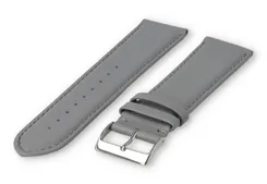 XL watch strap smooth leather - 26mm - lightgrey